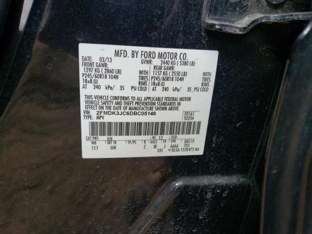 Photo 10 from auction – 2013 FORD EDGE SEL with VIN 2FMDK3JC6DBC05148