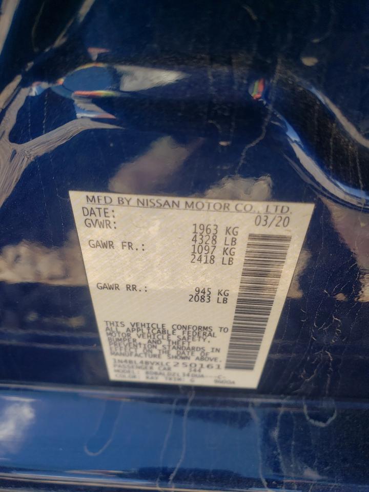 Photo 10 from auction – 2020 NISSAN ALTIMA S with VIN 1N4BL4BVXLC250161
