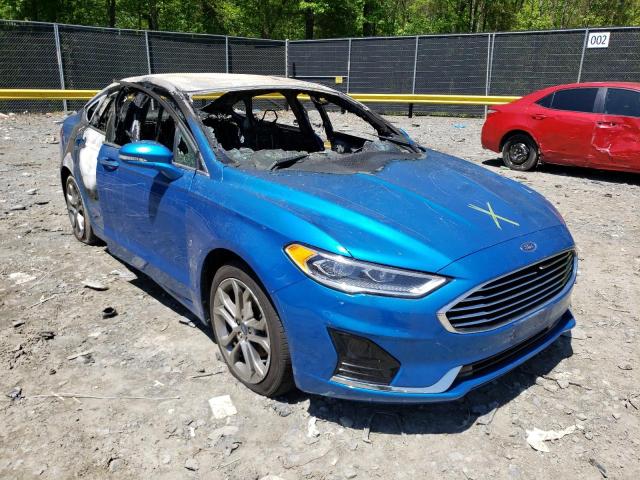FORD FUSION SEL 2019 with VIN 3FA6P0CD8KR237493 - Photo from auction