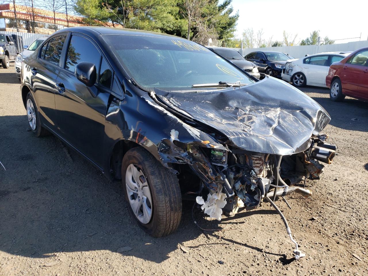 HONDA CIVIC LX 2013 with VIN 2HGFB2F59DH502754 - Photo from auction