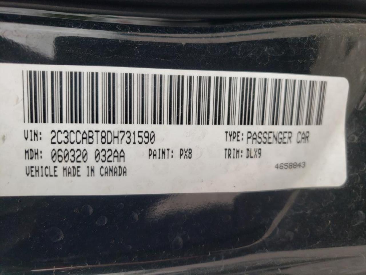 Photo 10 from auction – 2013 CHRYSLER 300 S with VIN 2C3CCABT8DH731590