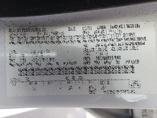 Photo 10 from auction – 2015 FORD FIESTA SE with VIN 3FADP4EJ8FM204854