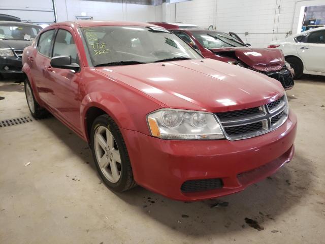 DODGE AVENGER SE 2013 with VIN 1C3CDZAB4DN712563 - Photo from auction