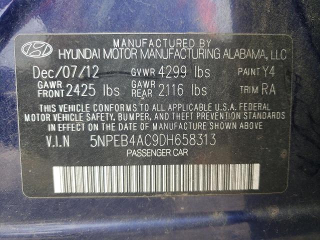 Photo 10 from auction – 2013 HYUNDAI SONATA GLS with VIN 5NPEB4AC9DH658313