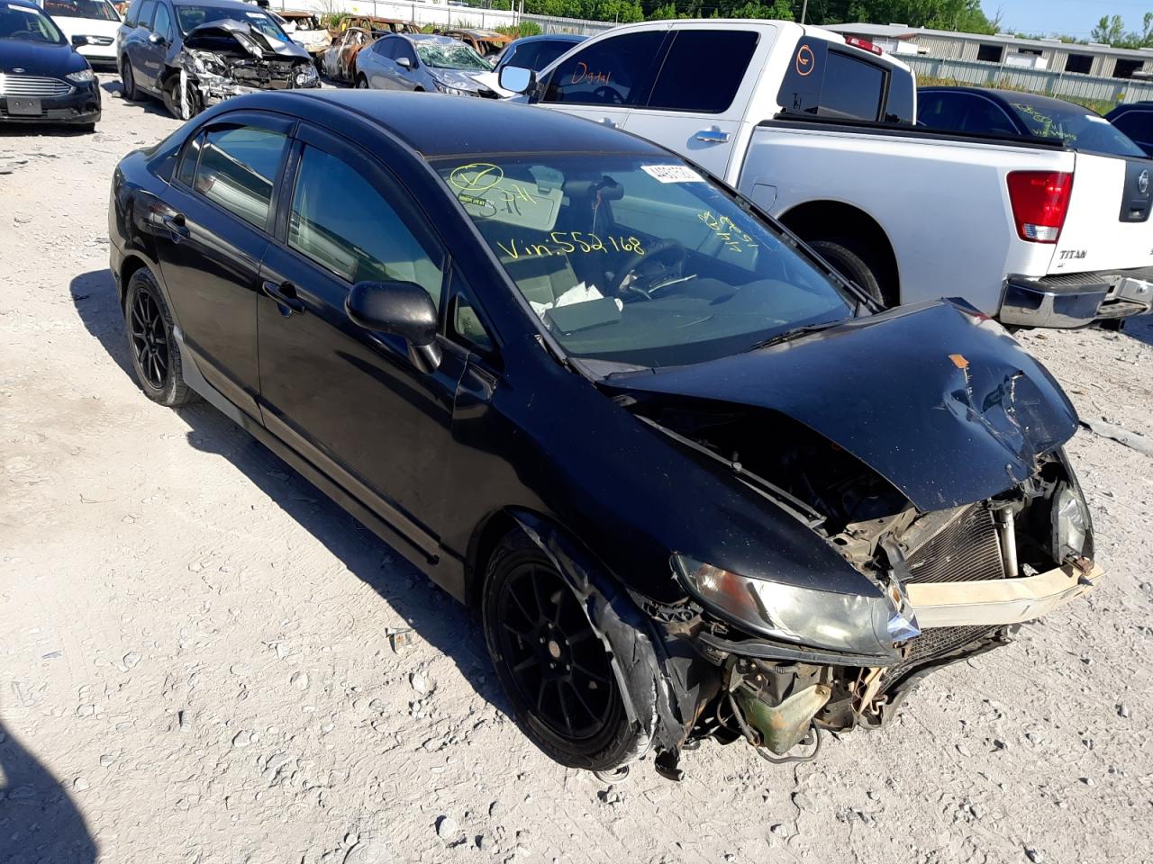 HONDA CIVIC DX 2010 with VIN 2HGFA1E51AH552168 - Photo from auction