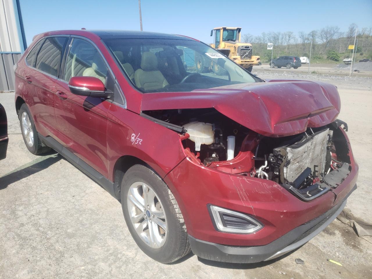 FORD EDGE SEL 2015 with VIN 2FMTK4J98FBB08137 - Photo from auction