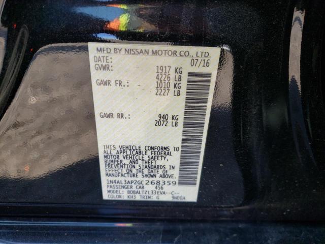 Photo 10 from auction – 2016 NISSAN ALTIMA 2.5 with VIN 1N4AL3AP2GC268359