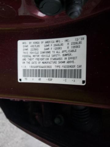 Photo 10 from auction – 2010 ACURA TL with VIN 19UUA9F50AA003922