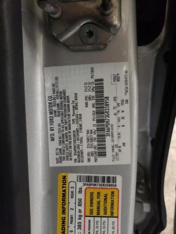 Photo 10 from auction – 2016 FORD FUSION SE with VIN 3FA6P0H73GR358958