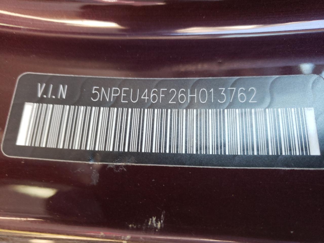 Photo 10 from auction – 2006 HYUNDAI SONATA GLS with VIN 5NPEU46F26H013762