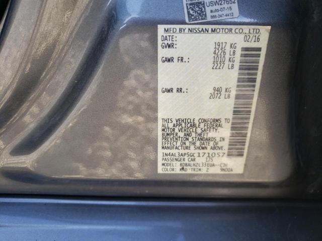 Photo 10 from auction – 2016 NISSAN ALTIMA 2.5 with VIN 1N4AL3AP5GC171057