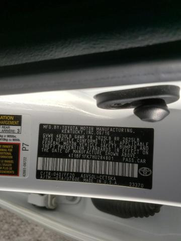Photo 10 from auction – 2017 TOYOTA CAMRY LE with VIN 4T1BF1FK7HU284801
