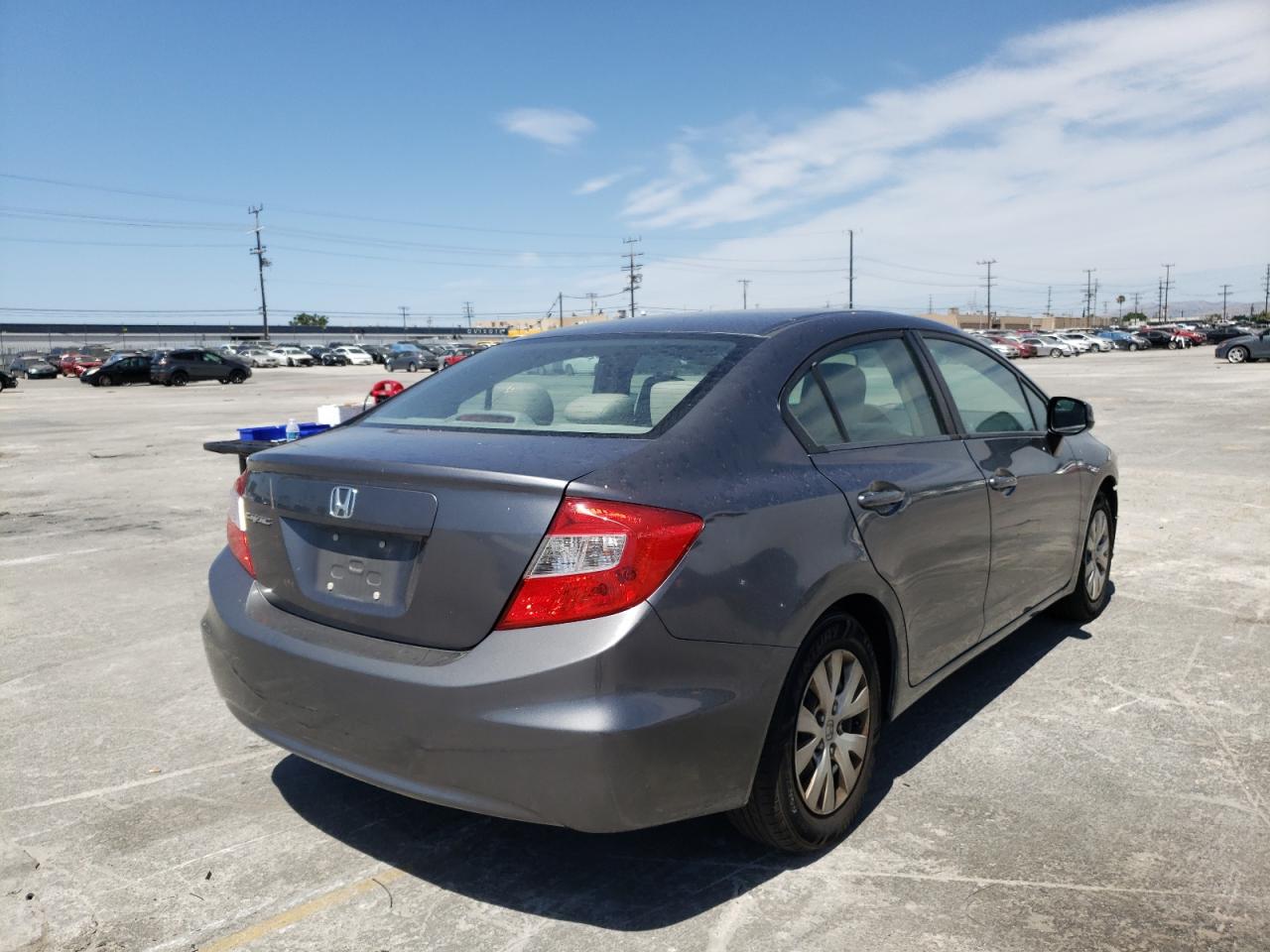 Photo 4 from auction – 2012 HONDA CIVIC LX with VIN 19XFB2F58CE356209