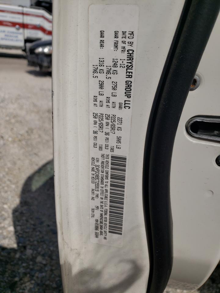 Photo 10 from auction – 2012 DODGE JOURNEY SE with VIN 3C4PDCAB9CT255919