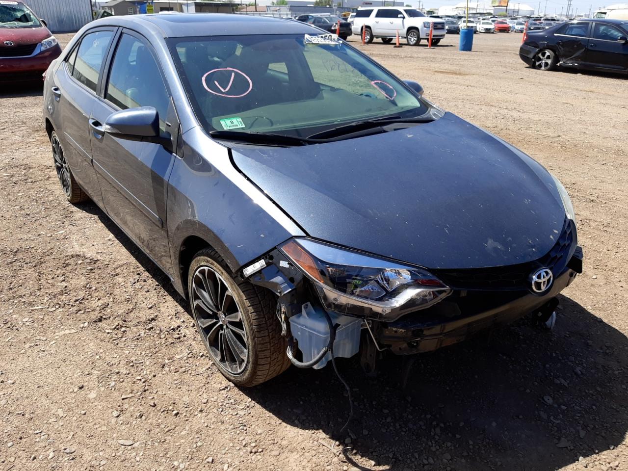 TOYOTA COROLLA L 2014 with VIN 2T1BURHE9EC115419 - Photo from auction