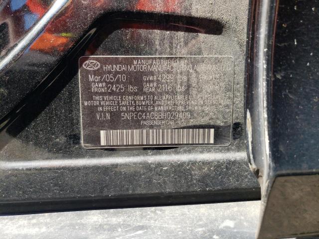 Photo 10 from auction – 2011 HYUNDAI SONATA SE with VIN 5NPEC4AC8BH029409