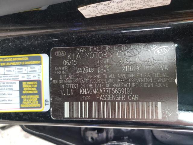 Photo 10 from auction – 2015 KIA OPTIMA LX with VIN KNAGM4A77F5659191