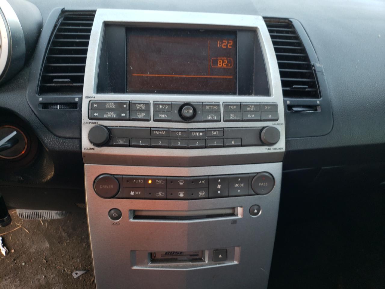 Photo 9 from auction – 2005 NISSAN MAXIMA SL with VIN 1N4BA41E45C849969