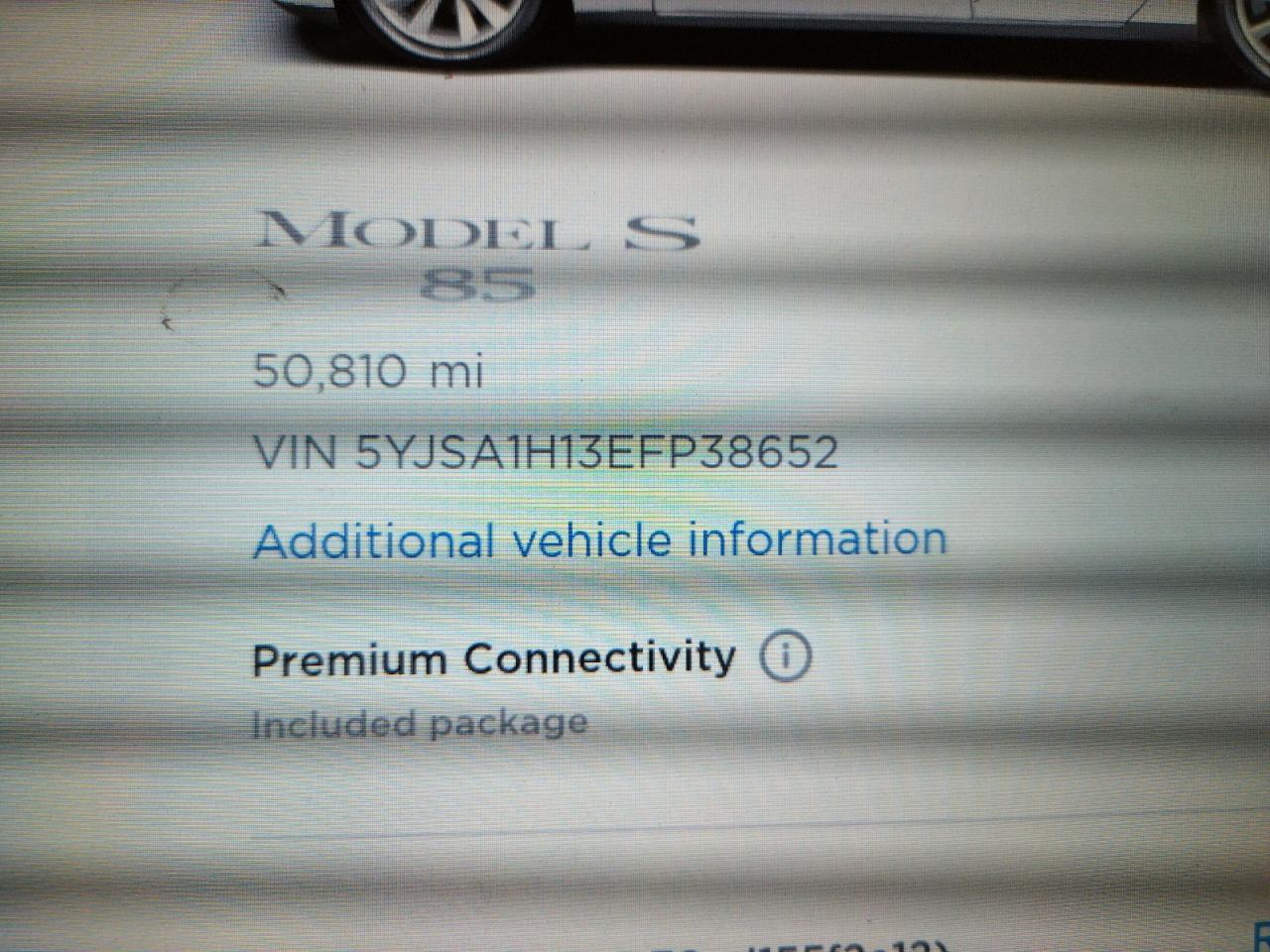 Photo 8 from auction – 2014 TESLA MODEL S with VIN 5YJSA1H13EFP38652