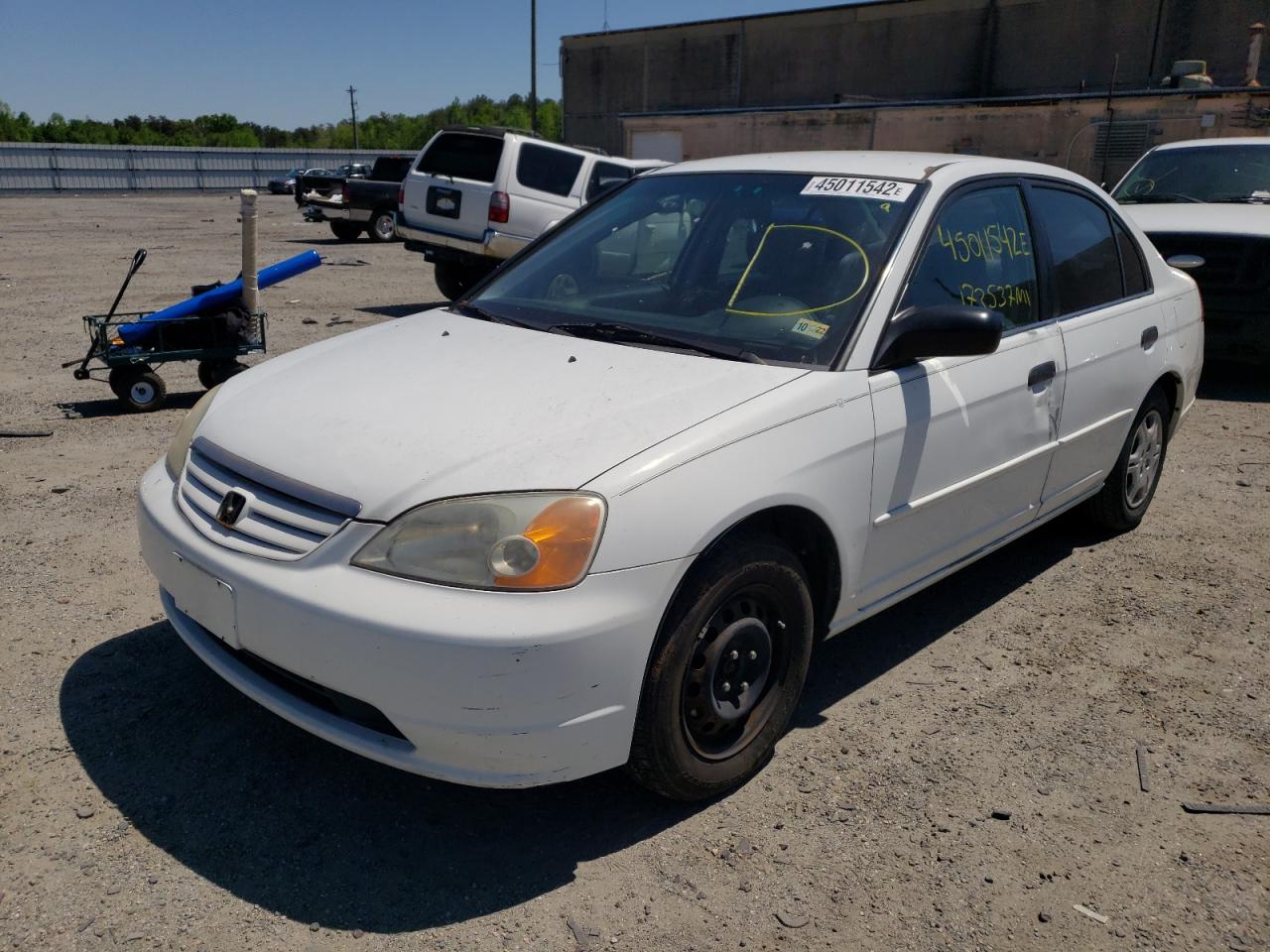 Photo 2 from auction – 2001 HONDA CIVIC with VIN 2HGES16531H504520