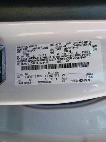 Фото 10 с аукциона – 2016 LINCOLN MKC SELECT с VIN 5LMCJ2C9XGUJ28418