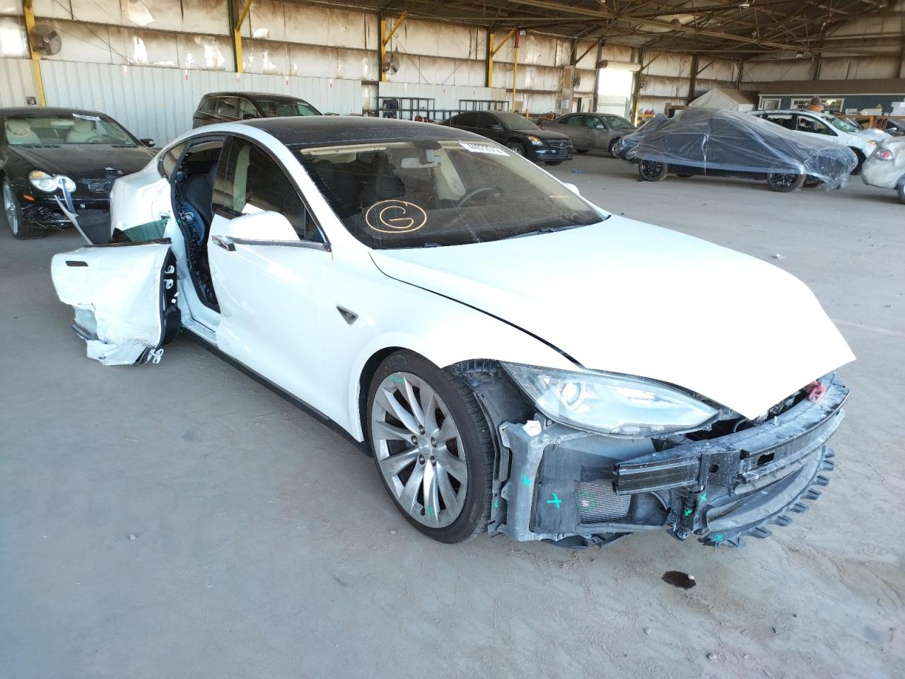 TESLA MODEL S 2014 with VIN 5YJSA1H13EFP38652 - Photo from auction