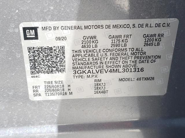 Photo 10 from auction – 2021 GMC TERRAIN SL with VIN 3GKALVEV4ML301316