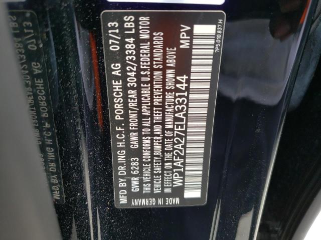 Photo 10 from auction – 2014 PORSCHE CAYENNE with VIN WP1AF2A27ELA33144