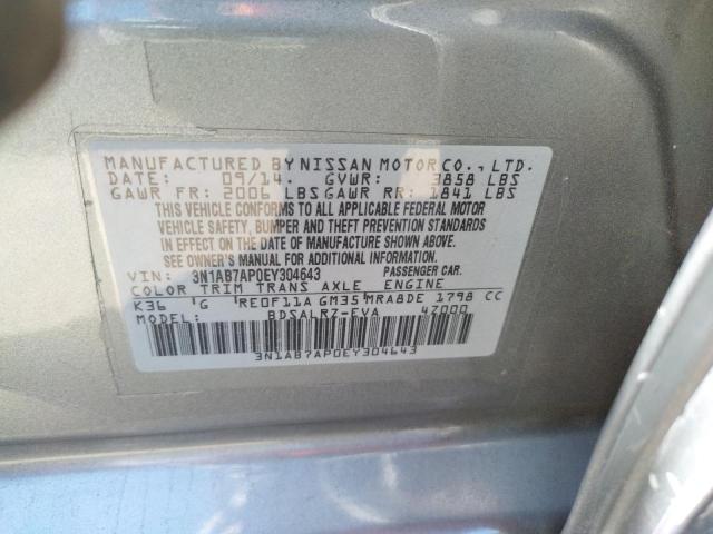 Photo 10 from auction – 2014 NISSAN SENTRA S with VIN 3N1AB7AP0EY304643
