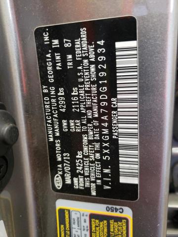 Photo 10 from auction – 2013 KIA OPTIMA LX with VIN 5XXGM4A79DG192934