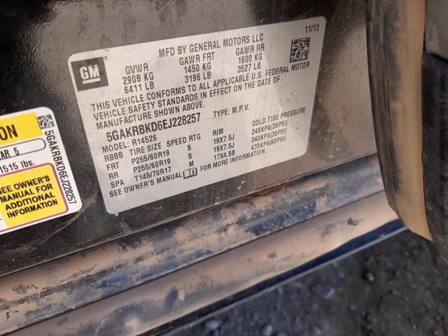 Photo 10 from auction – 2014 BUICK ENCLAVE with VIN 5GAKRBKD6EJ228257