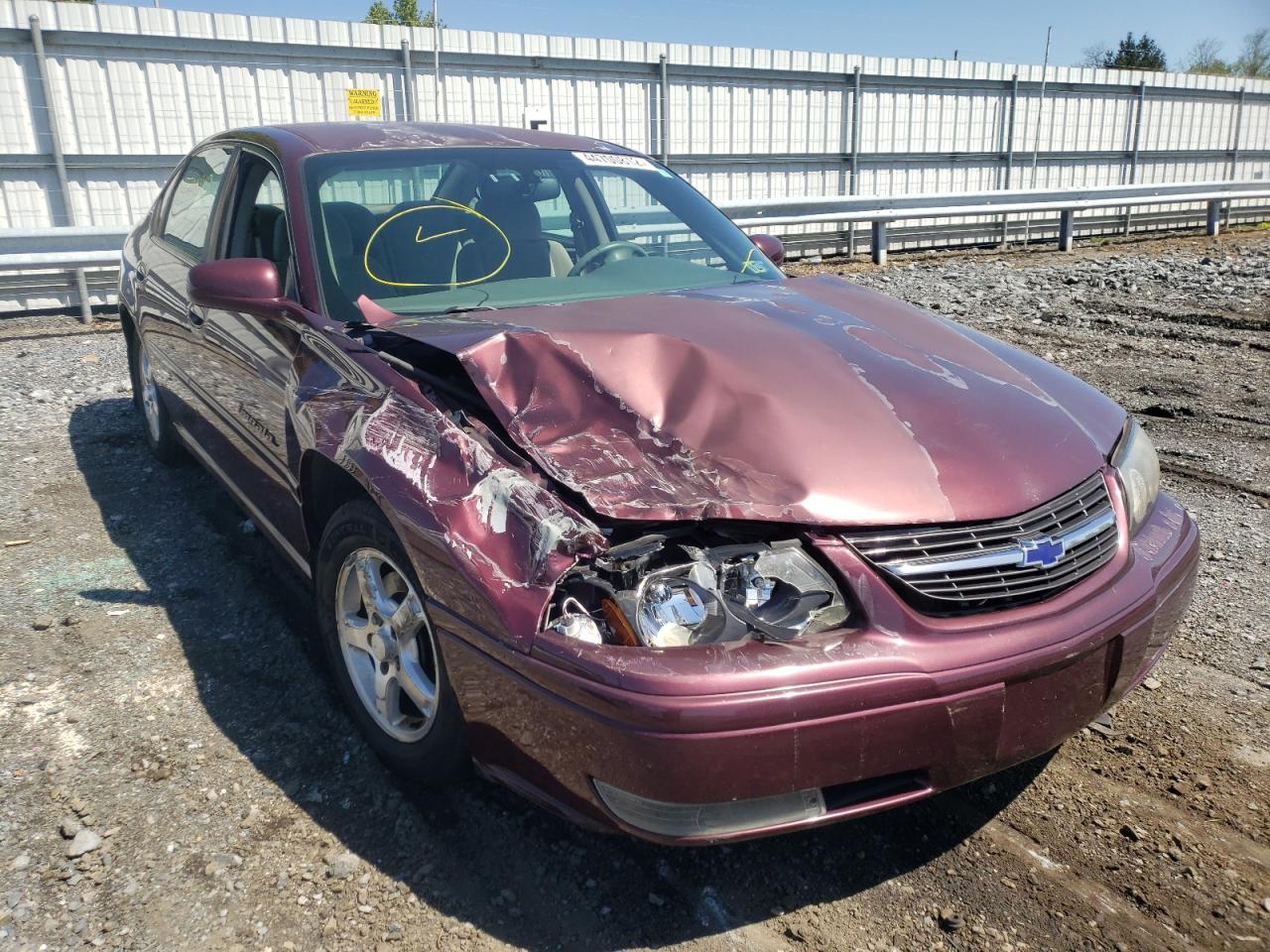 CHEVROLET IMPALA LS 2004 with VIN 2G1WH52KX49164570 - Photo from auction