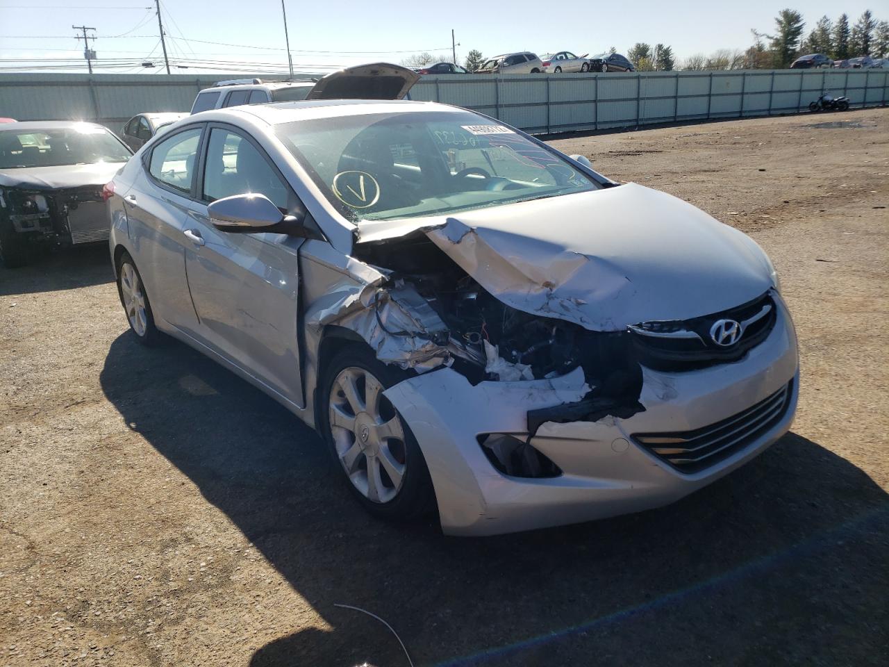 HYUNDAI ELANTRA GL 2012 with VIN 5NPDH4AE1CH128900 - Photo from auction