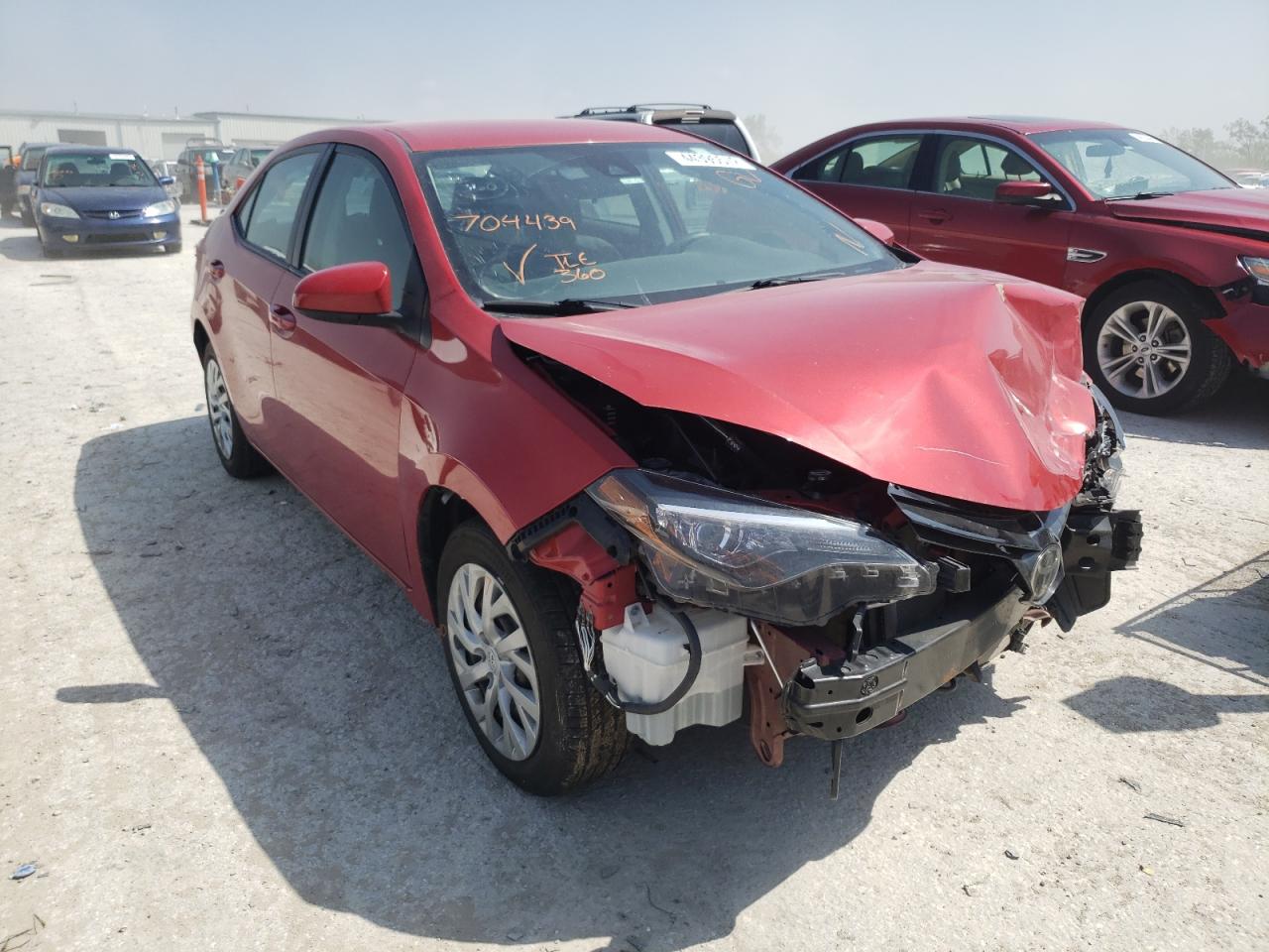 TOYOTA COROLLA L 2017 with VIN 5YFBURHE7HP704439 - Photo from auction