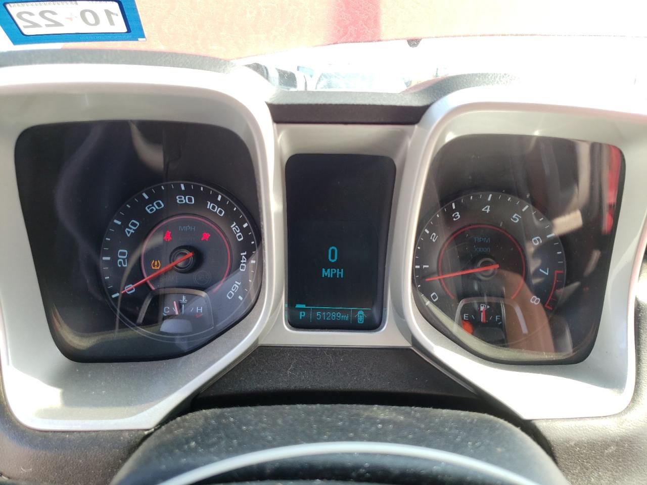 Photo 8 from auction – 2013 CHEVROLET CAMARO LS with VIN 2G1FA1E39D9155098