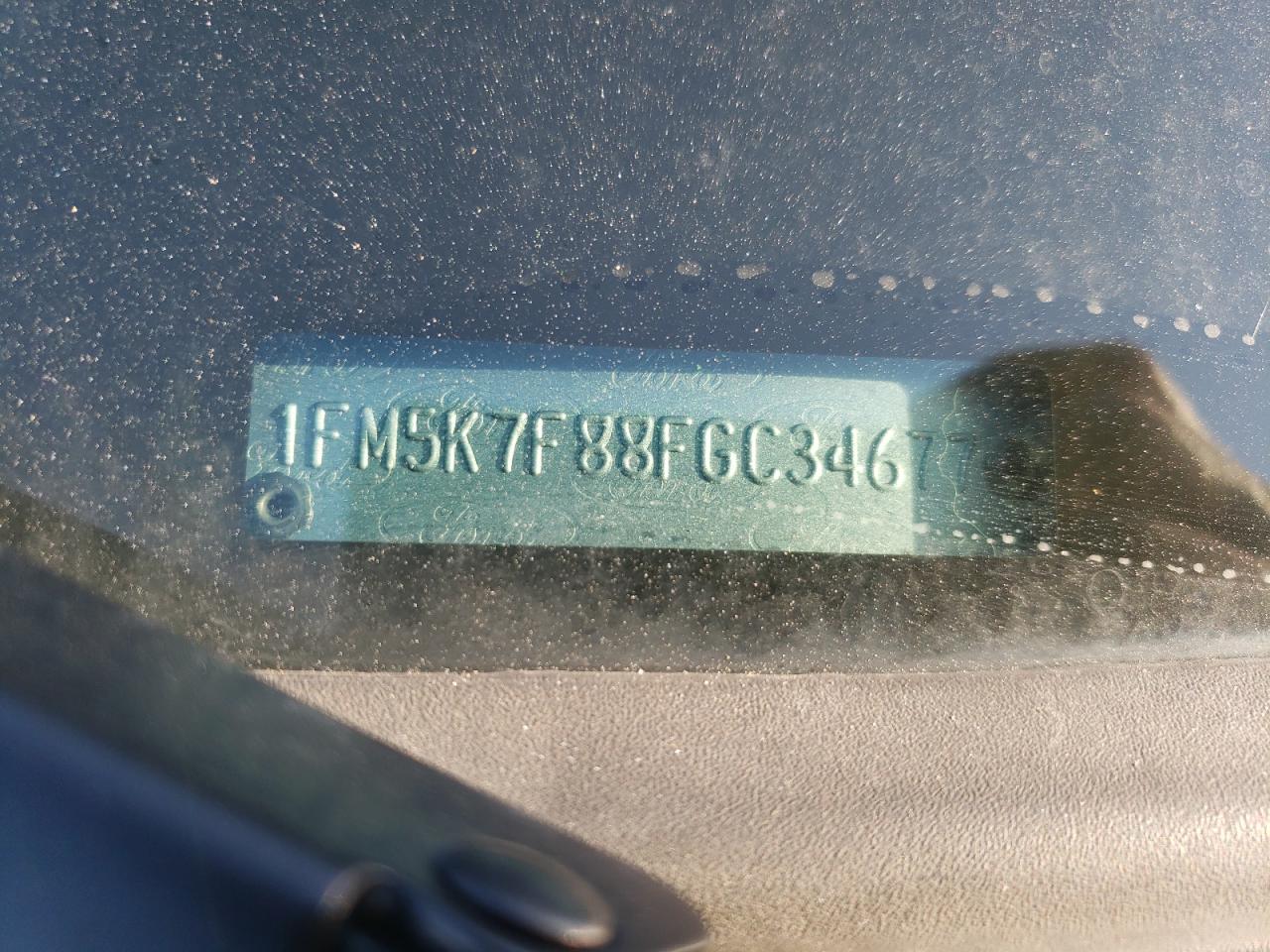 Photo 10 from auction – 2015 FORD EXPLORER L with VIN 1FM5K7F88FGC34677