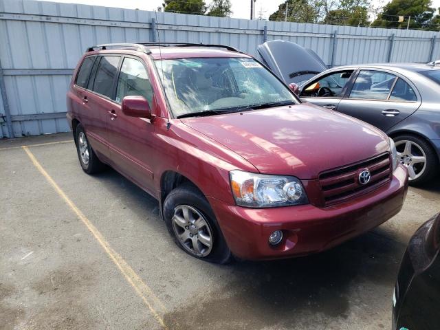 TOYOTA HIGHLANDER 2005 with VIN JTEGP21A350055865 - Photo from auction