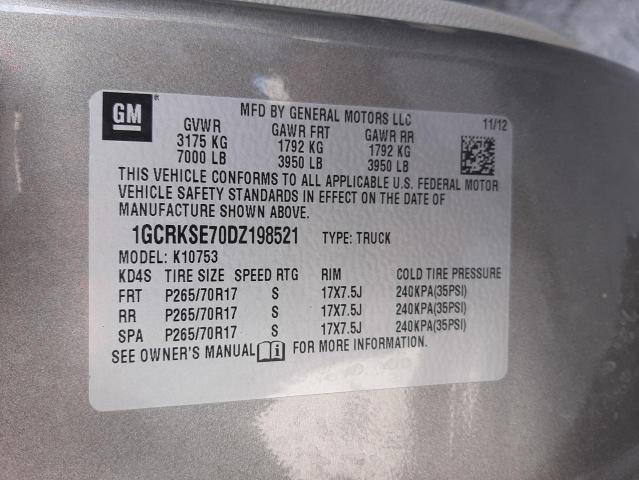 Photo 10 from auction – 2013 CHEVROLET SILVERADO with VIN 1GCRKSE70DZ198521