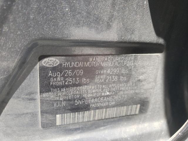 Photo 10 from auction – 2010 HYUNDAI SONATA with VIN 5NPET4AC6AH626573