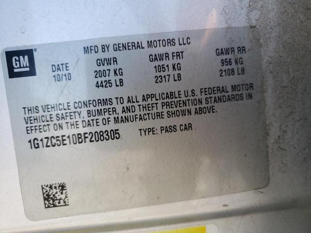 Photo 10 from auction – 2011 CHEVROLET MALIBU 1LT with VIN 1G1ZC5E10BF208305