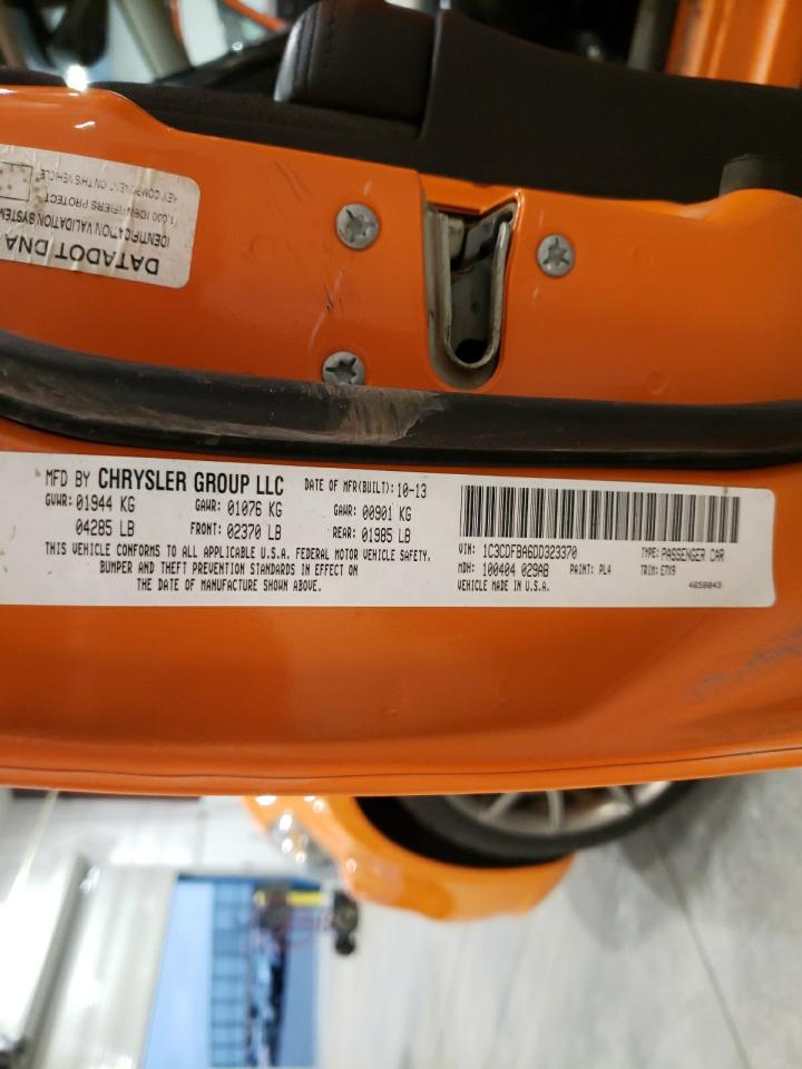 Photo 10 from auction – 2013 DODGE DART SXT with VIN 1C3CDFBA6DD323370