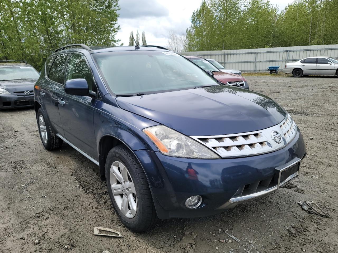 NISSAN MURANO SL 2007 with VIN JN8AZ08W87W634641 - Photo from auction