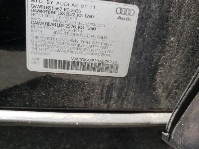 Photo 10 from auction – 2011 AUDI Q5 PREMIUM with VIN WA1DKAFP2BA075733