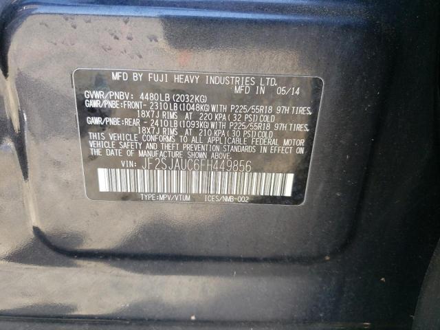 Photo 10 from auction – 2015 SUBARU FORESTER 2 with VIN JF2SJAUC6FH449856