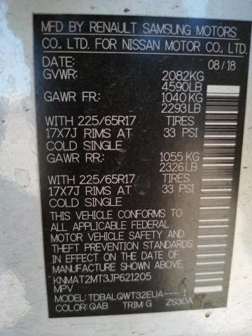 Photo 10 from auction – 2018 NISSAN ROGUE S with VIN KNMAT2MT3JP621205