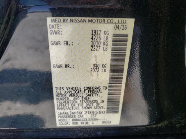 Photo 10 from auction – 2016 NISSAN ALTIMA 2.5 with VIN 1N4AL3AP3GC209580