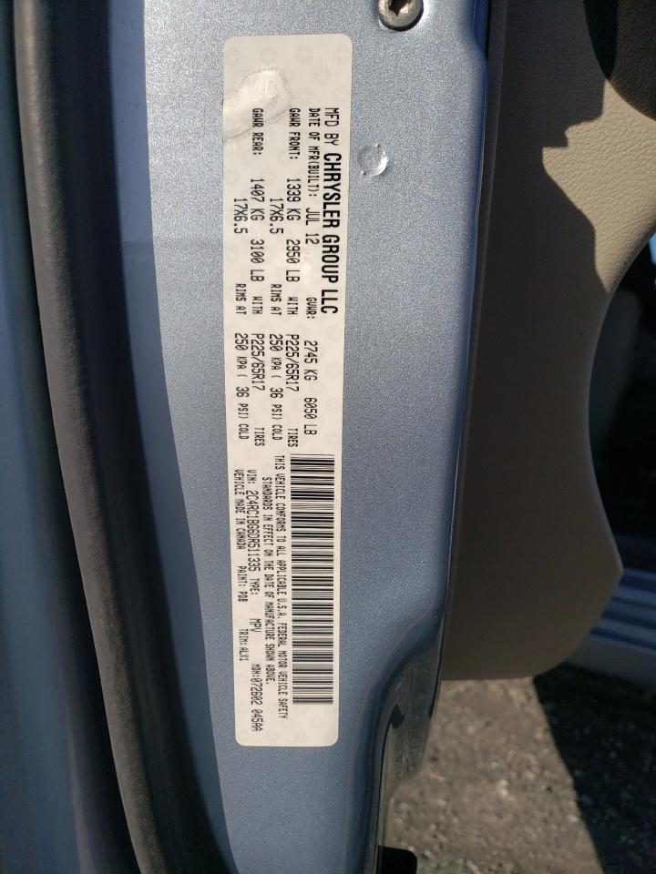 Photo 10 from auction – 2013 CHRYSLER TOWN & COU with VIN 2C4RC1BG6DR511335