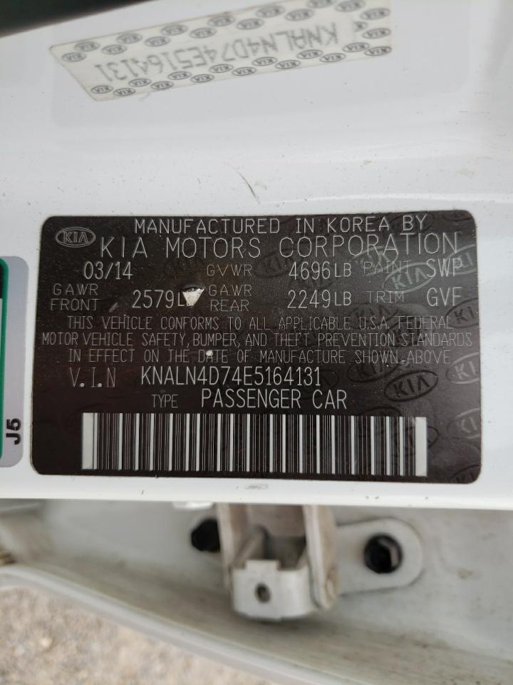 Photo 10 from auction – 2014 KIA CADENZA PR with VIN KNALN4D74E5164131