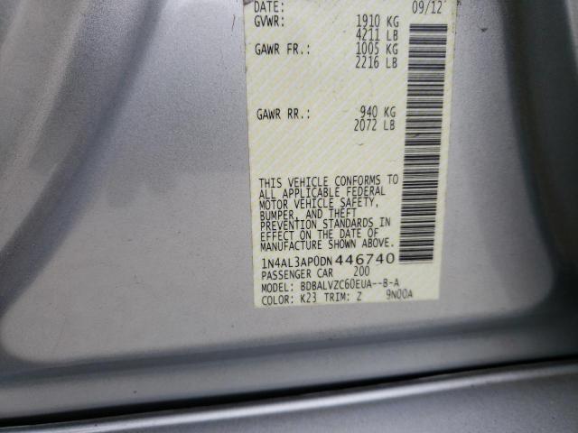 Photo 10 from auction – 2013 NISSAN ALTIMA 2.5 with VIN 1N4AL3AP0DN446740