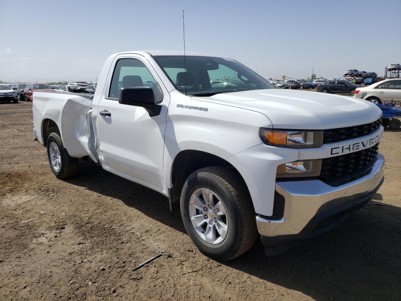 CHEVROLET SILVERADO 2021 with VIN 3GCNWAEF0MG353282 - Photo from auction